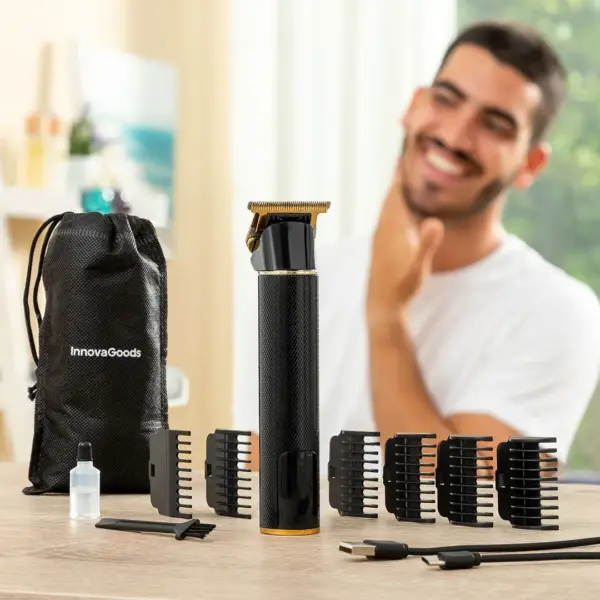 Professional Rechargeable Hair Clipper with Accessories Triher
