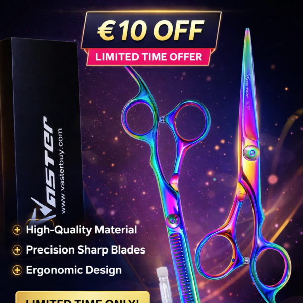 Premium 6.5" Professional Barber Colourful Scissors Set