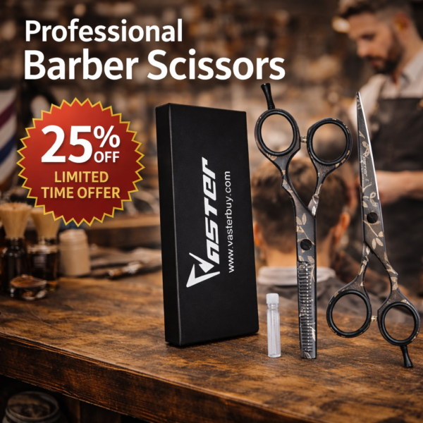 Vaster 6" Professional Hair Cutting & Thinning Scissors Set